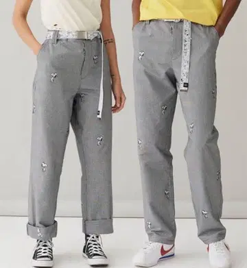 일본 미발매 lazyoaf peanuts 콜라보 팬츠 스누피