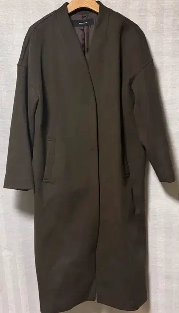 JOURNAL STANDARD 노카라 롱 코트 브라운