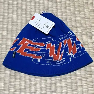 새상품 EVISEN 니트 모자 비니 에비센 에비센 캡 블루
