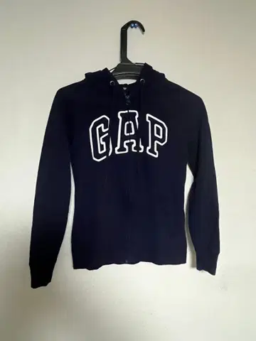 GAP 여성용 지퍼 후드티 네이비 XXS