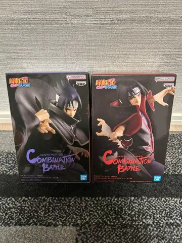 NARUTO 이타치 사스케 피규어 2체 세트 콤비네이션 배틀