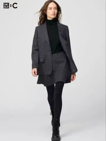 유니클로 c 플레어 스코트