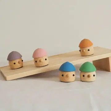 도토리 굴러가요 나무 장난감 코마무구