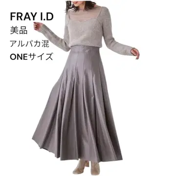 프레이아 아이디 데콜테 시어 소프트 니트 풀오버 알파카 스웨터