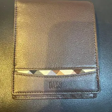 [미사용 새상품] DAKS 닥스 Crescent 접이식 지갑 브라운