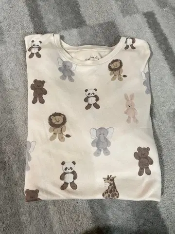 젤라또피케 봉제 인형 패턴 파자마 원피스