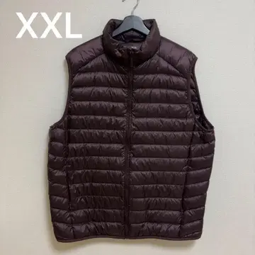 유니클로 라이트 다운 베스트 XXL 와인