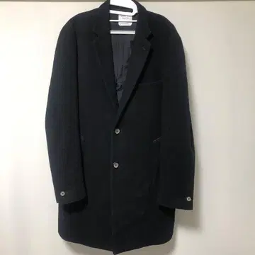 UNITED TOKYO 체스터 코트 사이즈 3 블랙 울 코트