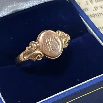 [현품 한정] 영국 빈티지 9금 버밍엄 시그넷 반지