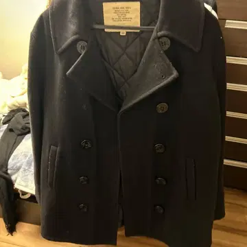 울 피코트 블랙 사이즈 38