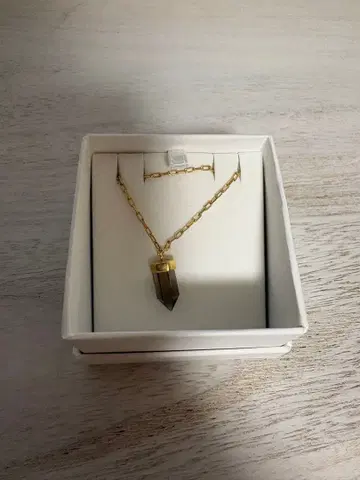 MARIHA 골드 체인 크리스탈 목걸이 925