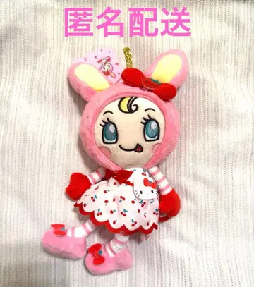 새상품 메조 피아노 베리에짱 키티 콜라보 마스코트 체인 포함