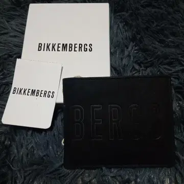 [ 미사용 새상품 ] BIKKEMBERGS*블랙 접이식 지갑