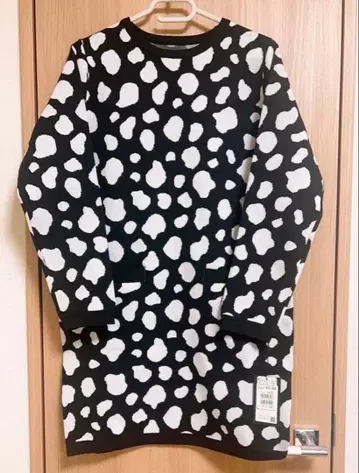 야마다야 SCOTCLUB 스콧 클럽 롱 니트 원피스 애니멀 무늬