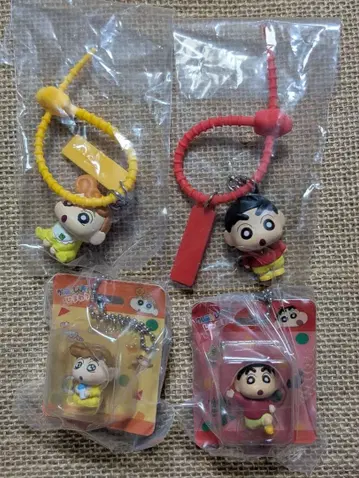 짱구는 못말려(크레용 신짱) 해바라기 4개 묶음 판매 가챠 키링 스트랩