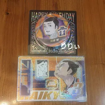 하이큐!! 아즈마네 아사히 생일 캔뱃지 명장면 디오라마 피규어