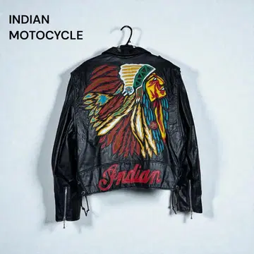 INDIAN MOTOCYCLE 가죽 더블 라이더 자켓