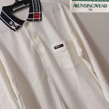 미사용 MUNSINGWEAR GRANDSLAM 피케 셔츠 긴팔 남성용