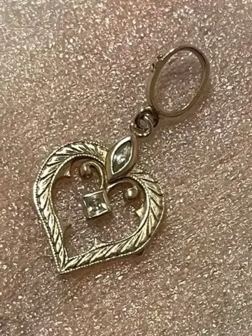 하트형 실버제 참 실버 925 펜던트 탑