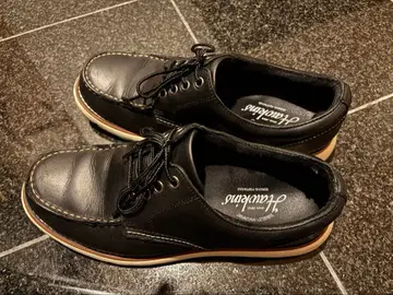 호킨스 가죽 블랙 레이스업 슈즈