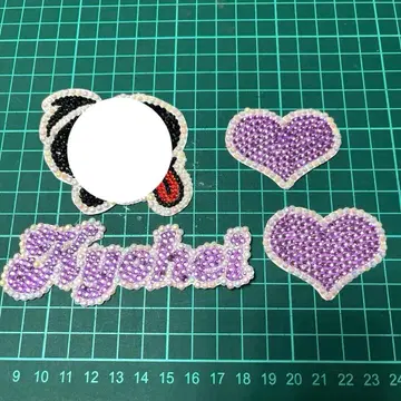 부채 데코 문자 데코 부품 나니와단시 [ Kyohei ] 세트