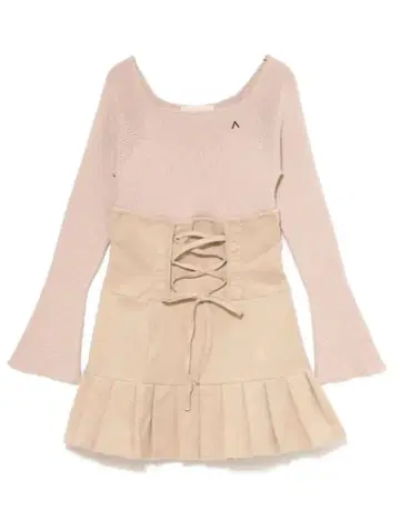 andmary High waist velour mini dress