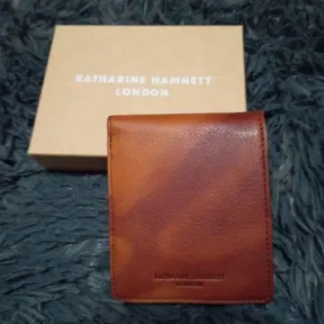 [미사용 새상품] KATHARINE HAMNETT*브라운 접이식 지갑