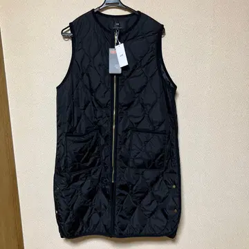 23구 빅 사이즈 [발수 가공] 충전솜 패딩 베스트 블랙 46