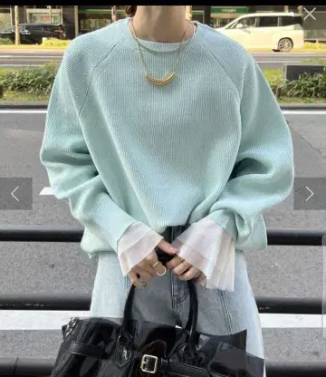 DOUDOU 긴팔 니트 민트