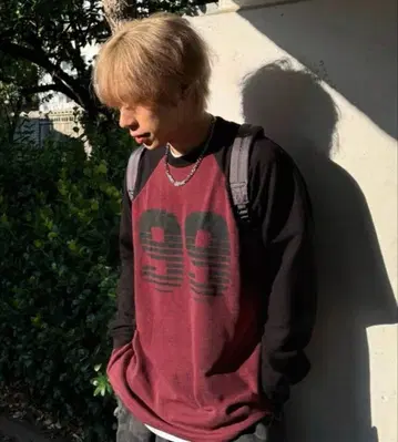 DAZY 남성용 트레이닝복 99 프린트 레드/블랙