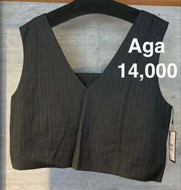 Aga 스트라이프 슬리브리스 뷔스티에