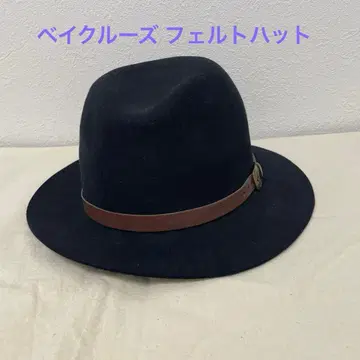 베이크루즈 울 펠트 햇 벨트 포함 블랙 이탈리아제