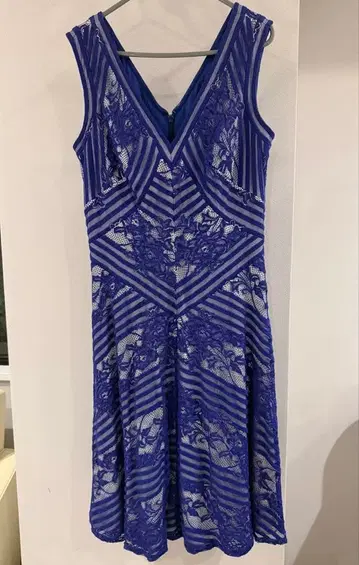 TADASHI SHOJI 파랑 레이스 원피스 사이즈 6