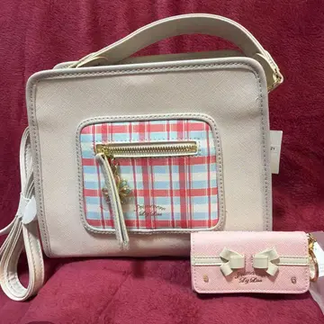 LIZ LISA 체크 무늬 숄더백 키케이스