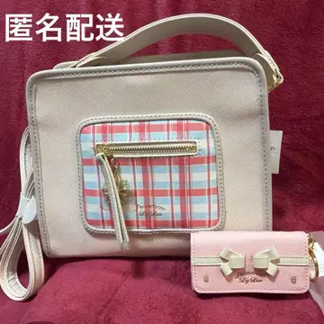 LIZ LISA 체크 무늬 숄더백 & 키케이스