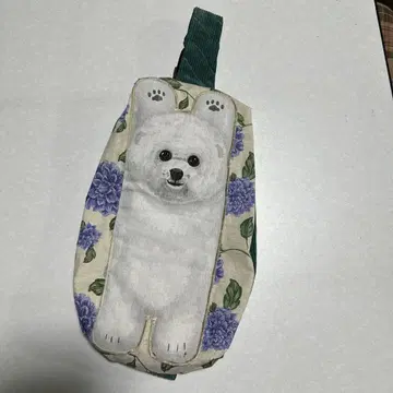 핸드메이드 강아지 원숄더백