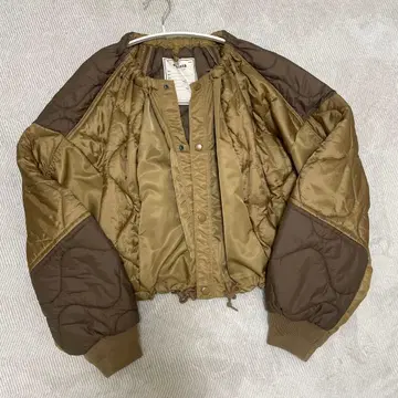 etsint 퀼팅 봄버 자켓 카키