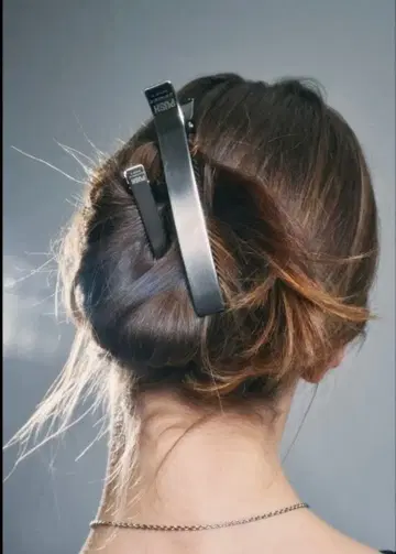 SENTIMENTS NO.353 실버 헤어핀 2개 세트 XXL