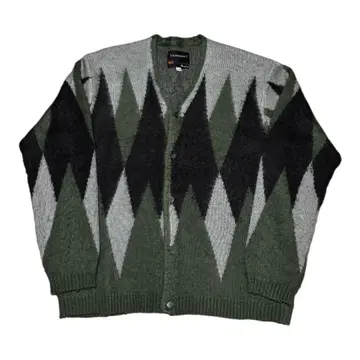 [ 새상품급 ] TOWNCRAFT 아가일 가디건 사이즈 L 그린