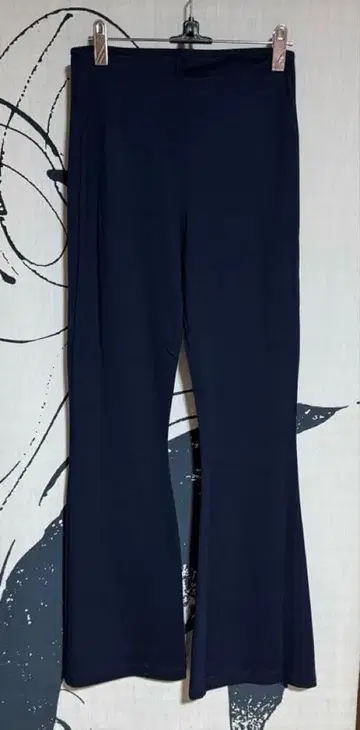 ETRE TOKYO 에트레 컷 플레어 팬츠 네이비 택 포함 새상품