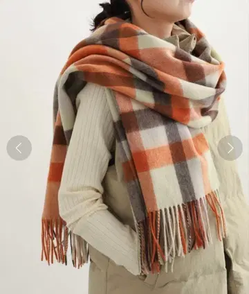 URBAN RESEARCH DOORS 체크 무늬 머플러