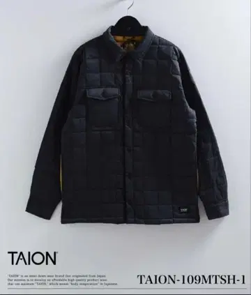 [ 남녀 공용 ] TAION 마운틴 다운 셔츠 블랙 XL 사이즈