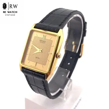 7-5173 SEIKO 5Y00-5000 쿼츠 손목시계 골드/블랙