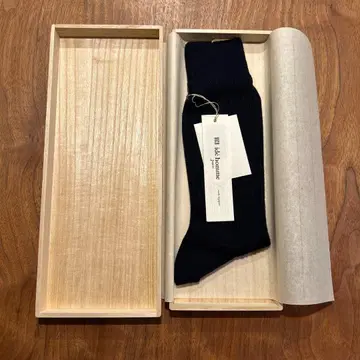 [ 미사용 새상품 ] ide homme 캐시미어 양말 오동나무 박스형
