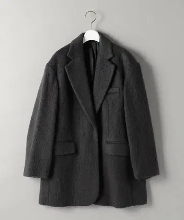 울 x 모헤어 블렌드 샤기 빅 자켓 united arrows