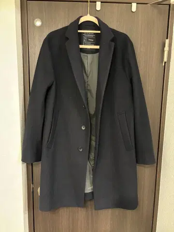 RAGEBLUE 네이비 체스터 코트