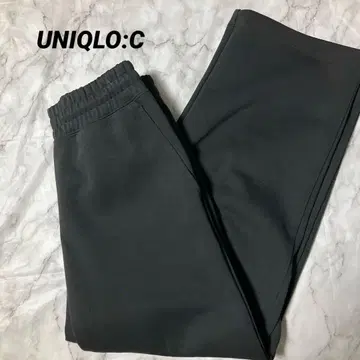 [ UNIQLO:C ] 유니클로 C 맨투맨 와이드 팬츠 블랙 S 사이즈