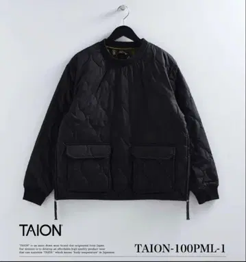 [남녀 공용] TAION 밀리터리 다운 풀오버 블랙 L