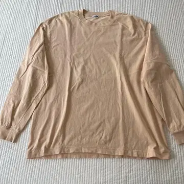 H beauty & youth S 사이즈 코튼 베이지 긴팔 티셔츠