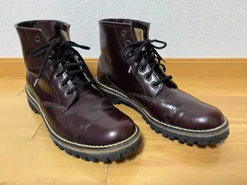 CEBO 코트 반 레이스업 부츠 다크 브라운